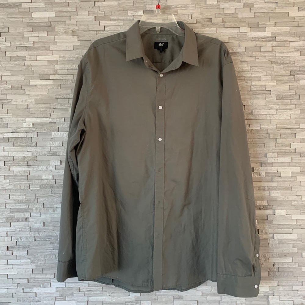 H&M Easy Iron, Slim Fit, Button Down Shirt